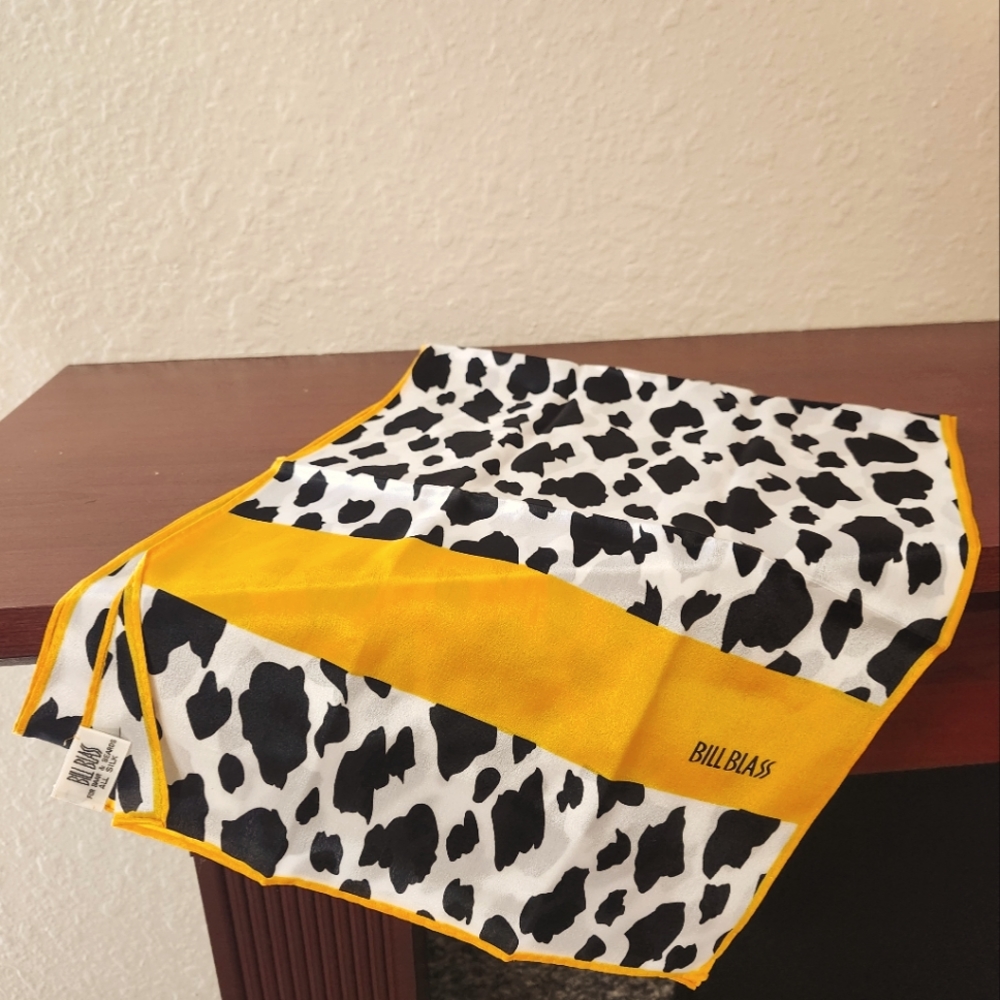 Bill Blass brand, All Silk scarf, 11"x54"